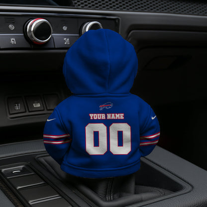 LIMITED EDITION - NEW CUSTOMIZED NFL03 BFB BUFFALO BILLS AUTOMOTIVE HOODIE SHIFT KNOB COVER