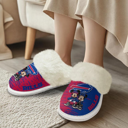 LIMITED EDITION - NEW CUSTOMIZED NFL03 BFB BUFFALO BILLS COTTON SLIPPERS