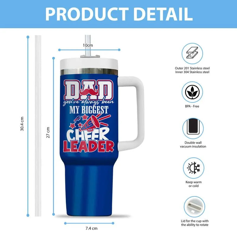 LIMITED EDITION - NEW CUSTOMIZED NFL03 BFB BUFFALO BILLS 40oz TUMBLER