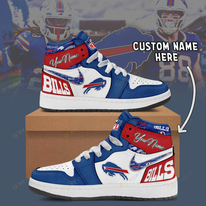 LIMITED EDITION - NEW CUSTOMIZED NFL03 BFB BUFFALO BILLS AIR JORDAN 1