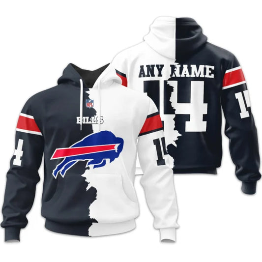 LIMITED EDITION - NEW CUSTOMIZED NFL03 BFB BUFFALO BILLS HOME MIX AWAY T-SHIRT, POLO, HOODIE & JACKETS
