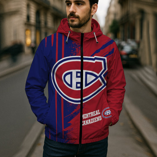 LIMITED EDITION - NEW CUSTOMIZED NHL11 MCD MONTREAL CANADIENS WINDBREAKER JACKET