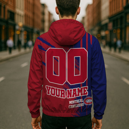 LIMITED EDITION - NEW CUSTOMIZED NHL11 MCD MONTREAL CANADIENS WINDBREAKER JACKET
