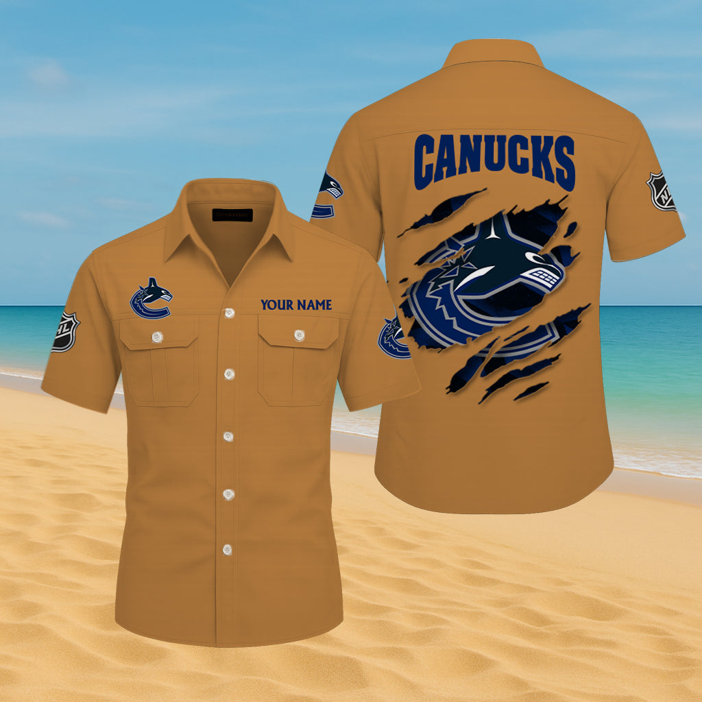 LIMITED EDITION - NEW CUSTOMIZED NHL19 VCC VANCOUVER CANUCKS CARGO SHIRT