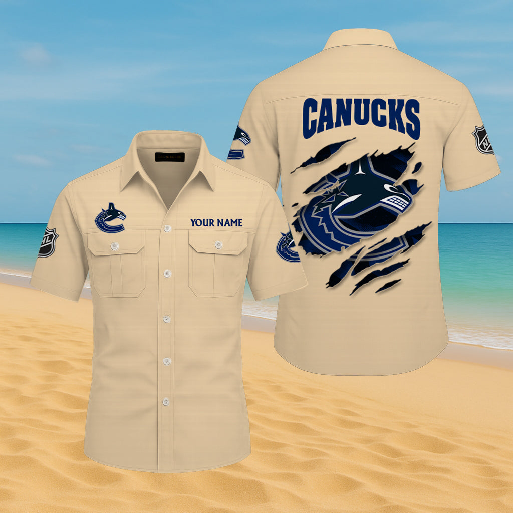 LIMITED EDITION - NEW CUSTOMIZED NHL19 VCC VANCOUVER CANUCKS CARGO SHIRT