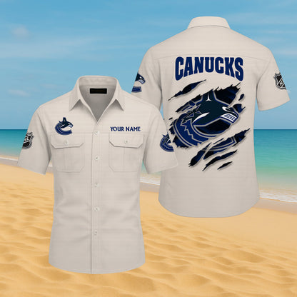 LIMITED EDITION - NEW CUSTOMIZED NHL19 VCC VANCOUVER CANUCKS CARGO SHIRT