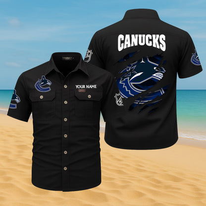 LIMITED EDITION - NEW CUSTOMIZED NHL19 VCC VANCOUVER CANUCKS CARGO SHIRT