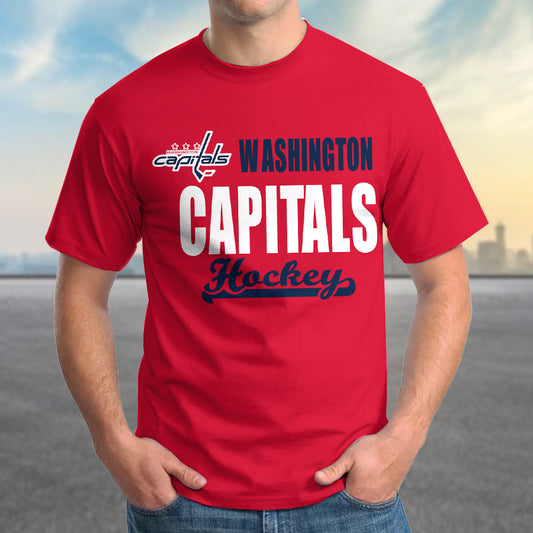 LIMITED EDITION - NEW CUSTOMIZED NHL10 WCP WASHINGTON CAPITALS T-SHIRT FOR FAMILY (ADULTS & KIDS)
