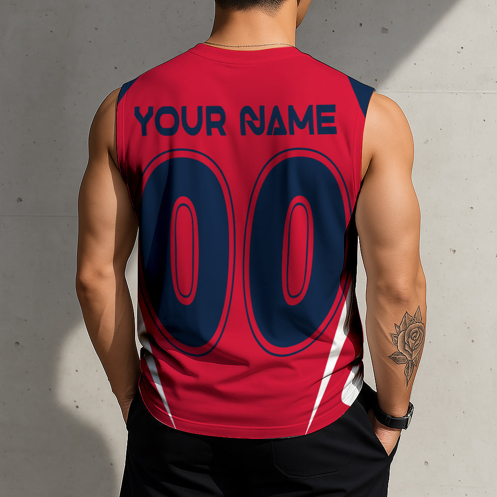 LIMITED EDITION - NEW CUSTOMIZED NHL10 WCP WASHINGTON CAPITALS TANK TOP & GYM SHIRT