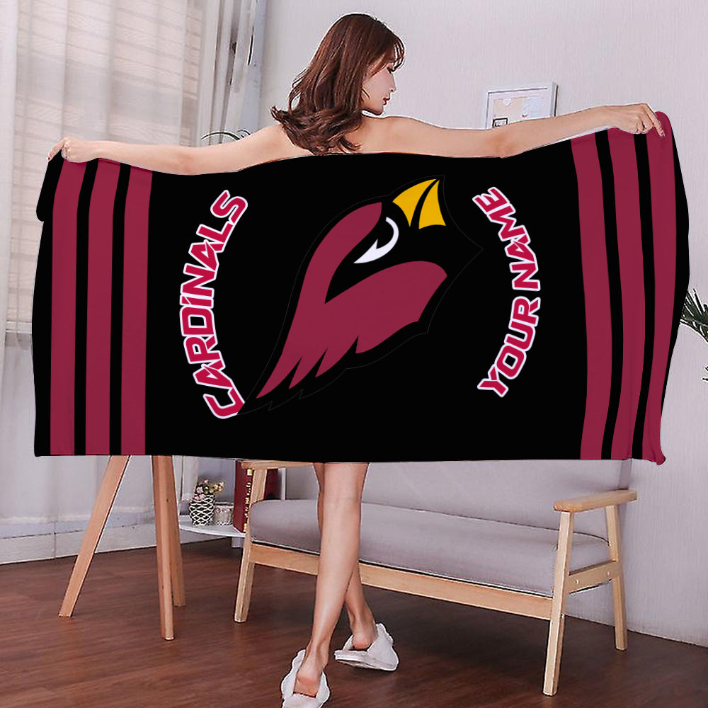 LIMITED EDITION - NEW CUSTOMIZED NFL20 ARC ARIZONA CARDINALS BEACH & BATH TOWEL