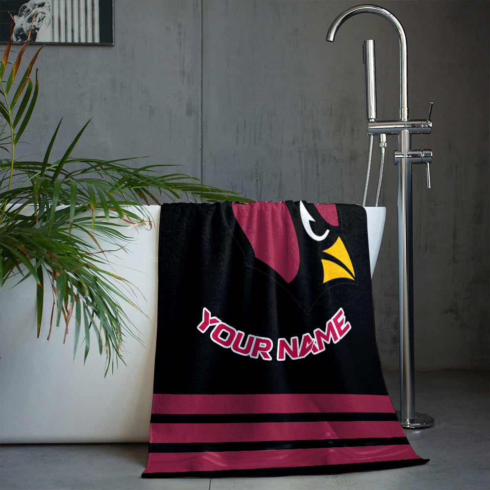 LIMITED EDITION - NEW CUSTOMIZED NFL20 ARC ARIZONA CARDINALS BEACH & BATH TOWEL