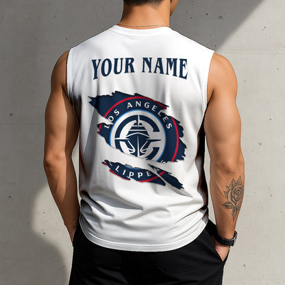 LIMITED EDITION - NEW CUSTOMIZED NBA10 LC LOS ANGELES CLIPPERS TANKTOP & GYM SHIRT