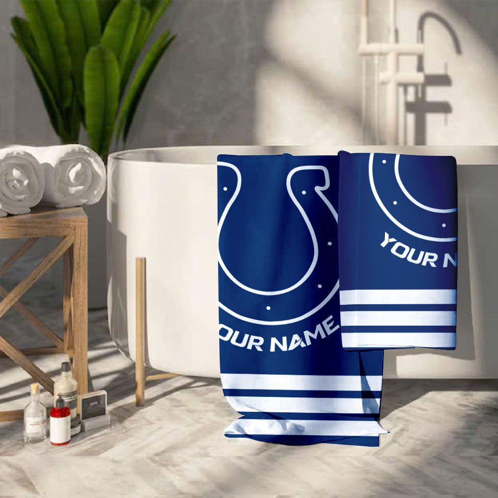 LIMITED EDITION - NEW CUSTOMIZED NFL17 IDC INDIANAPOLIS COLTS BEACH & BATH TOWEL