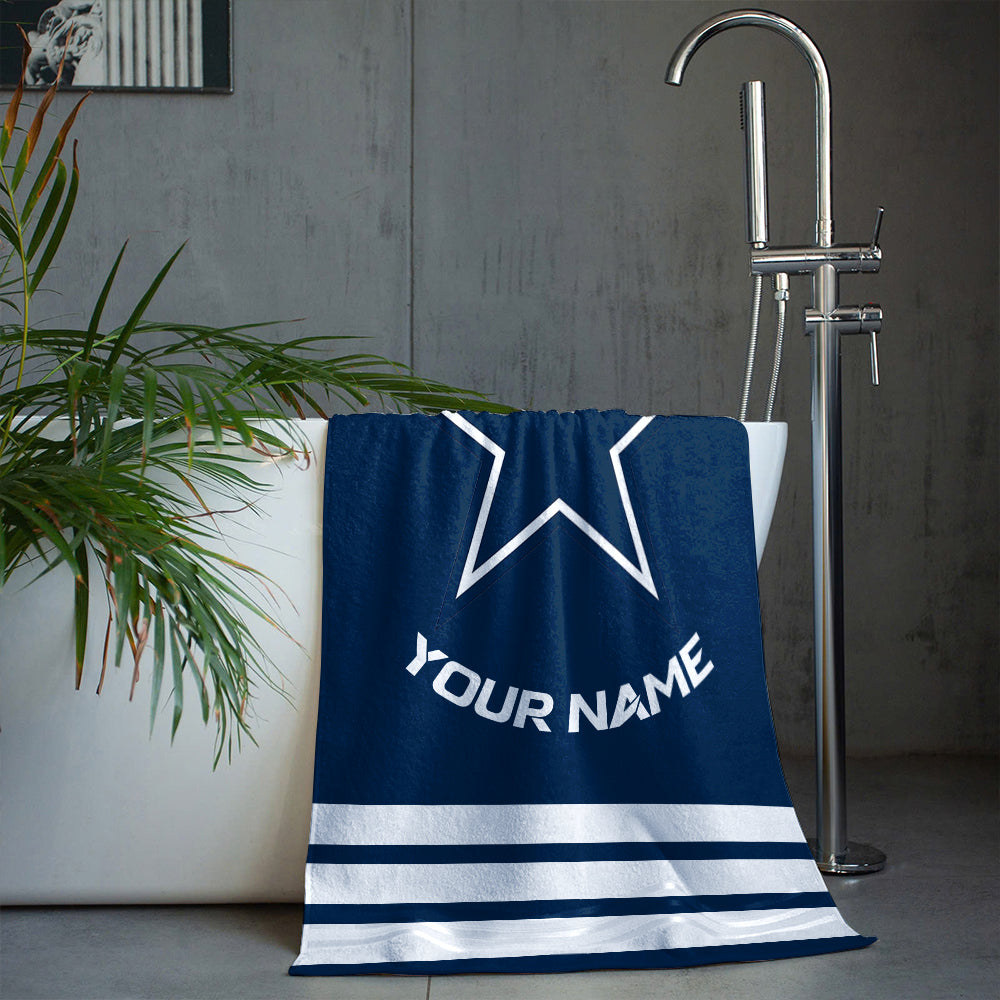 LIMITED EDITION - NEW CUSTOMIZED NFL21 DCB DALLAS COWBOYS BEACH & BATH TOWEL