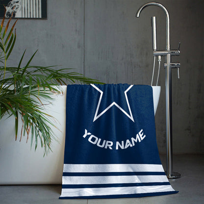 LIMITED EDITION - NEW CUSTOMIZED NFL21 DCB DALLAS COWBOYS BEACH & BATH TOWEL