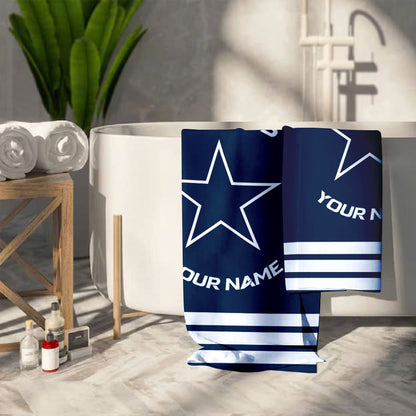 LIMITED EDITION - NEW CUSTOMIZED NFL21 DCB DALLAS COWBOYS BEACH & BATH TOWEL