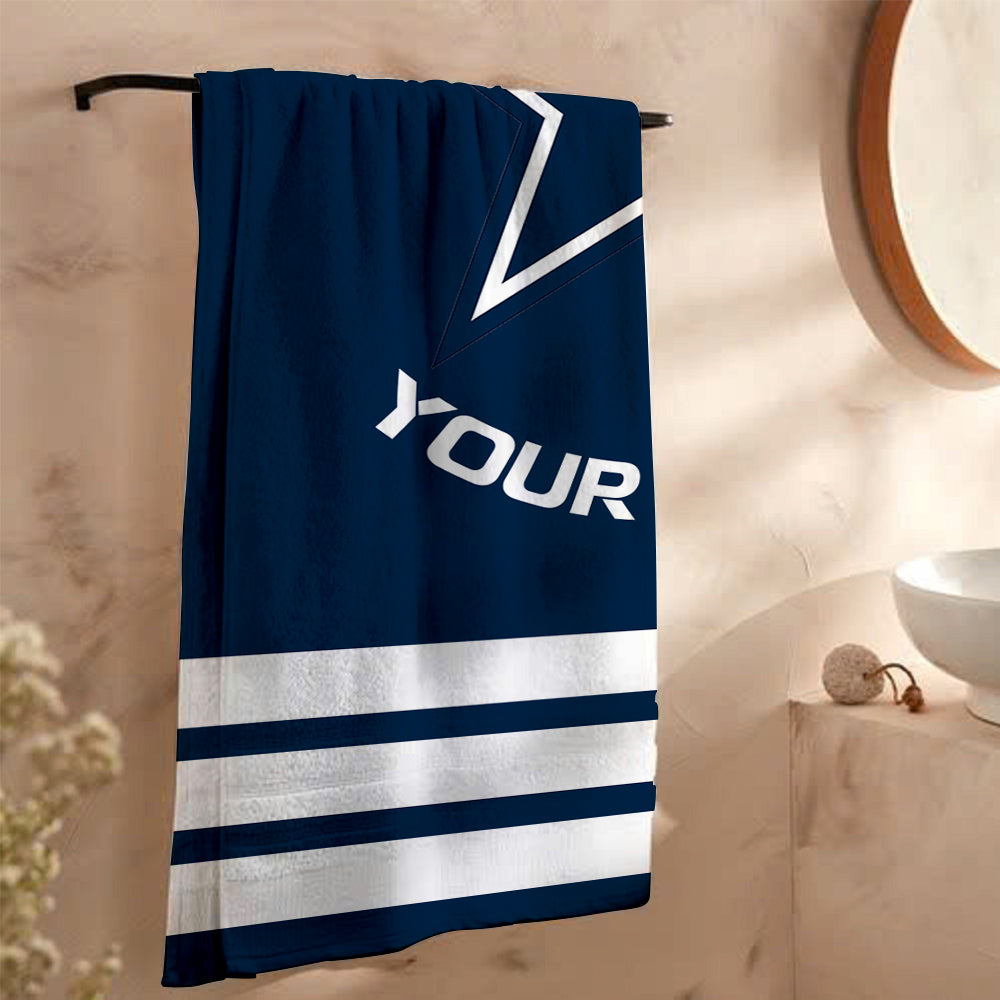 LIMITED EDITION - NEW CUSTOMIZED NFL21 DCB DALLAS COWBOYS BEACH & BATH TOWEL