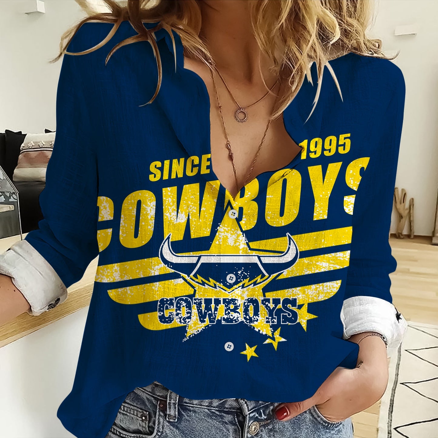 LIMITED EDITION - NEW 13 NQC CUSTOMIZED WOMEN CASUAL SHIRT FOR FAN