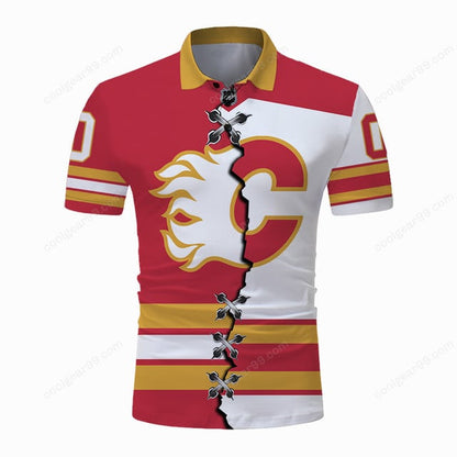 LIMITED EDITION - NEW CUSTOMIZED NHL17 CGF CALGARY FLAMES UNISEX T-SHIRT, POLO, HOODIE & JACKETS