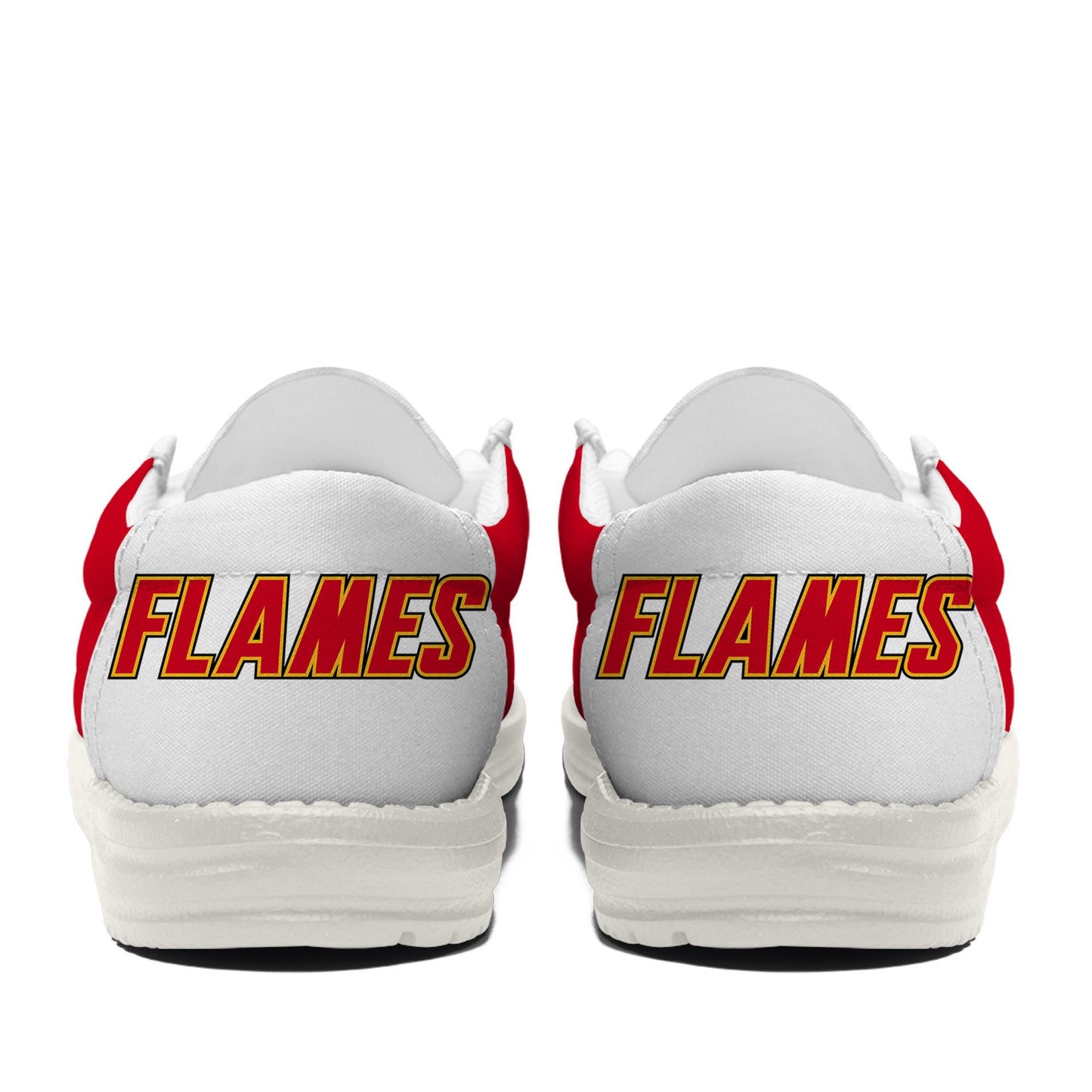 LIMITED EDITION - NEW CUSTOMIZED NHL17 CGF CALGARY FLAMES LOAFER SHOES