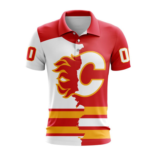LIMITED EDITION - NEW CUSTOMIZED NHL17 CGF CALGARY FLAMES UNISEX T-SHIRT, POLO, HOODIE & JACKETS