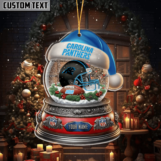 LIMITED EDITION - NEW CUSTOMIZED NFL23 CLP CAROLINA PANTHERS ORNAMENT