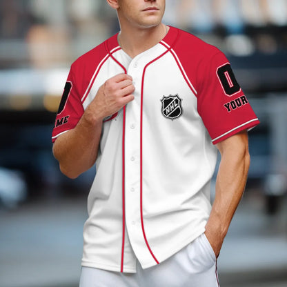 LIMITED EDITION - NEW CUSTOMIZED NHL07 CLH CAROLINA HURRICANES BASEBALL JERSEY