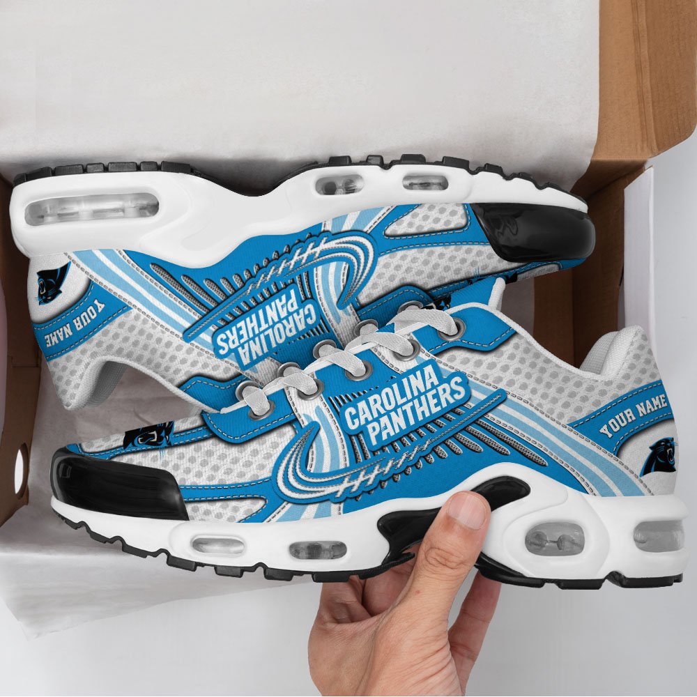 LIMITED EDITION - NEW CUSTOMIZED NFL23 CLP CAROLINA PANTHERS UNISEX AIR MAX PLUS SNEAKERS
