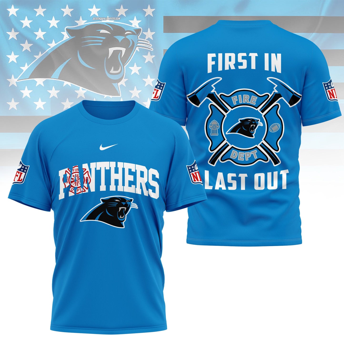 LIMITED EDITION - NEW CUSTOMIZED NFL23 CLP CAROLINA PANTHERS T-SHIRT | MULTIPLE COLORS AVAILABLE