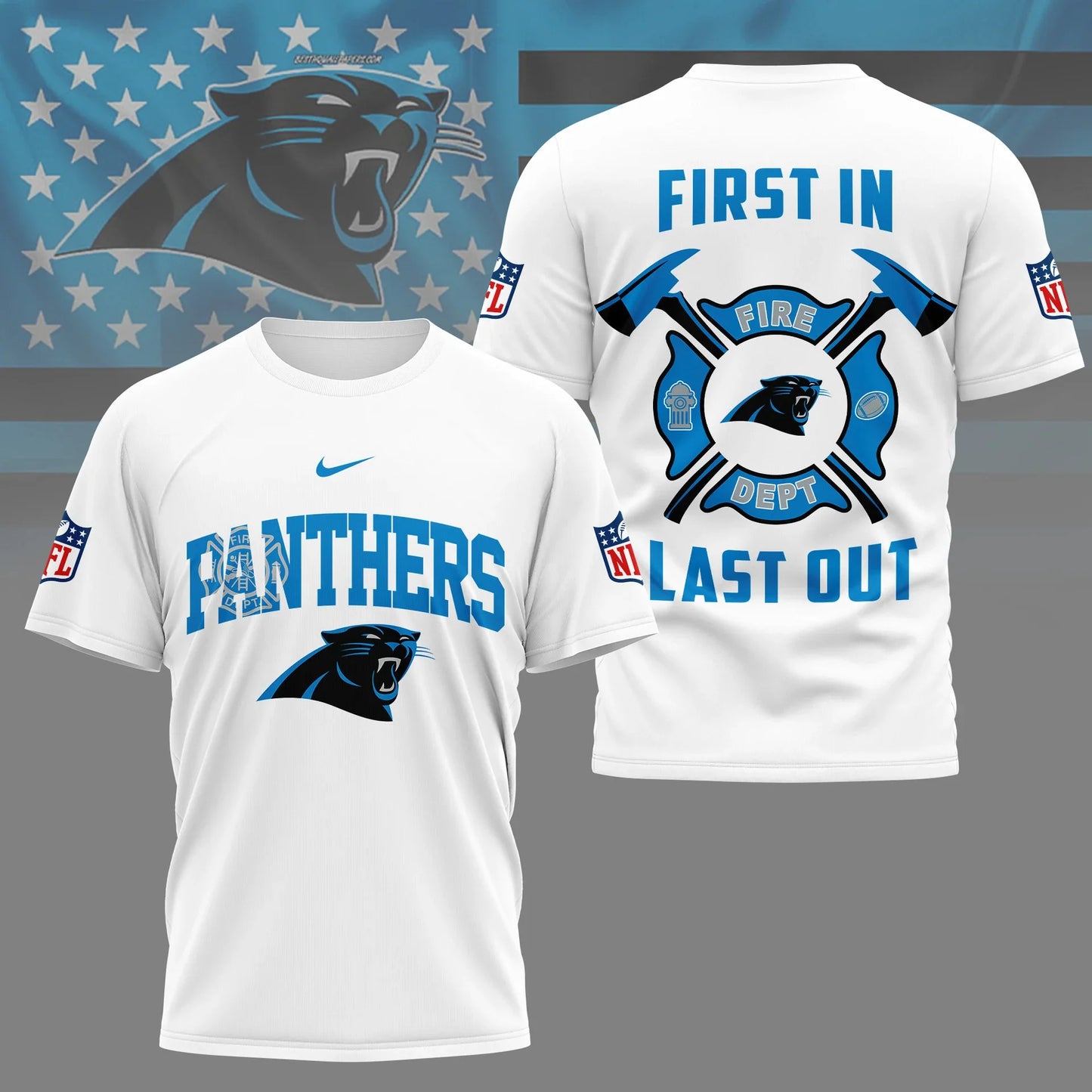 LIMITED EDITION - NEW CUSTOMIZED NFL23 CLP CAROLINA PANTHERS T-SHIRT | MULTIPLE COLORS AVAILABLE