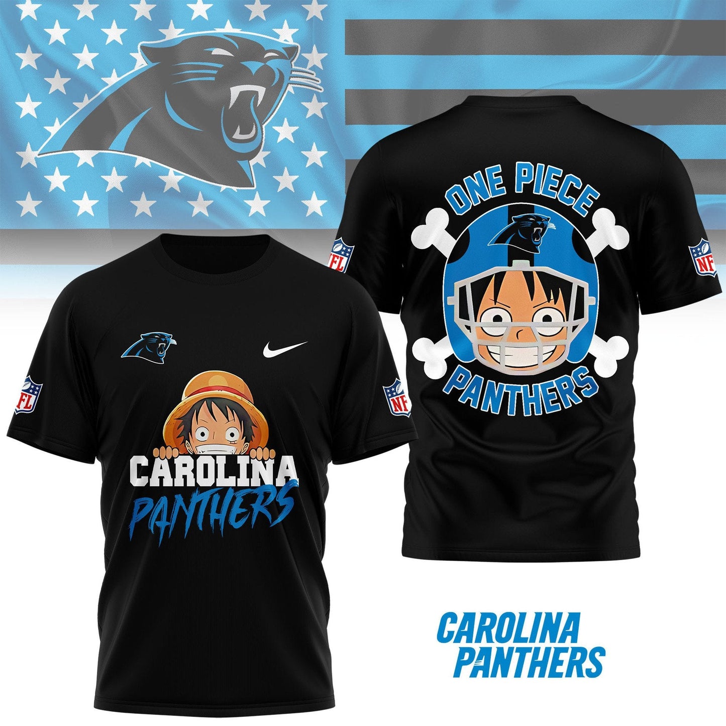 LIMITED EDITION - NEW CUSTOMIZED NFL23 CLP CAROLINA PANTHERS ONE PIECE FAN 3D SHIRT