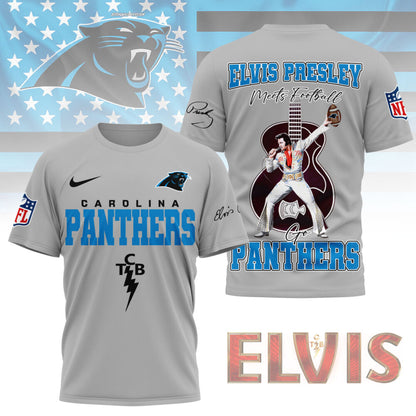 LIMITED EDITION - NEW CUSTOMIZED NFL23 CLP CAROLINA PANTHERS X ELVIS PRESLEY FAN 3D SHIRT