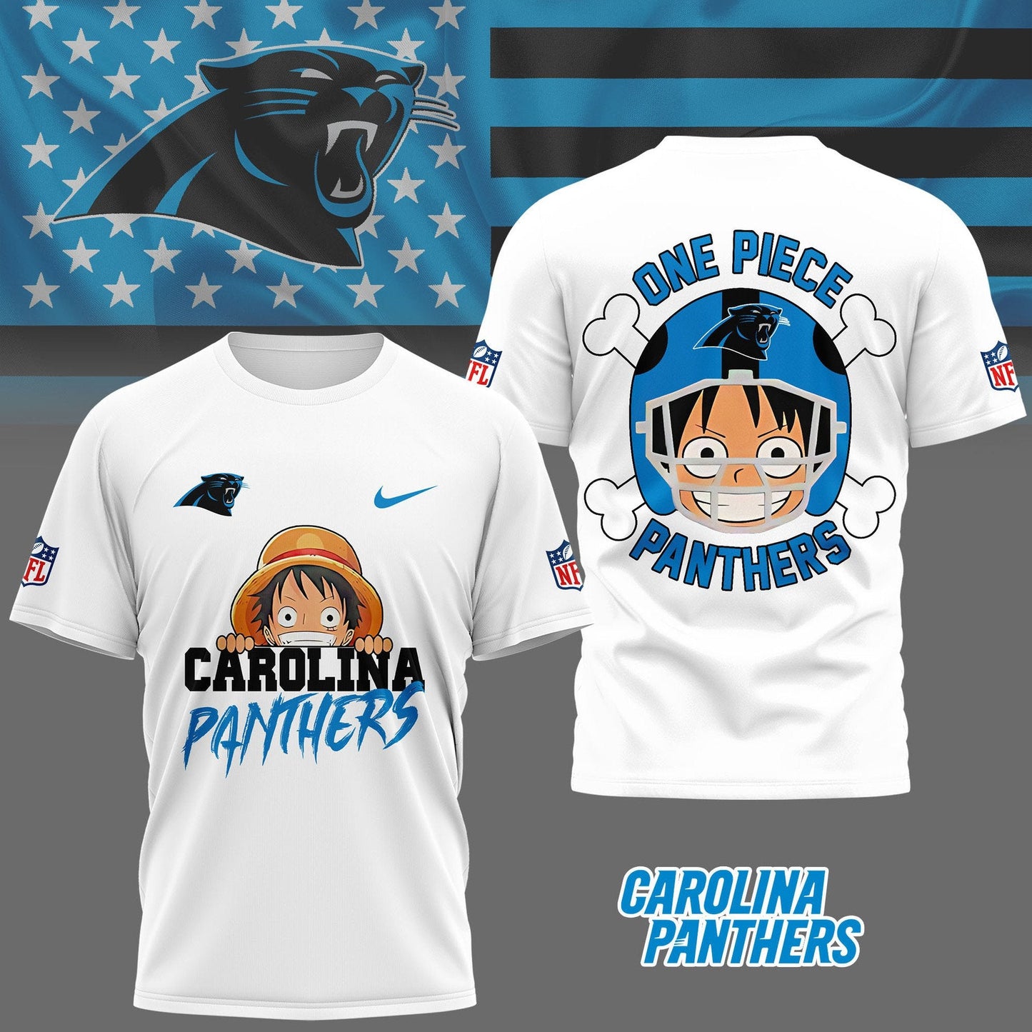 LIMITED EDITION - NEW CUSTOMIZED NFL23 CLP CAROLINA PANTHERS ONE PIECE FAN 3D SHIRT
