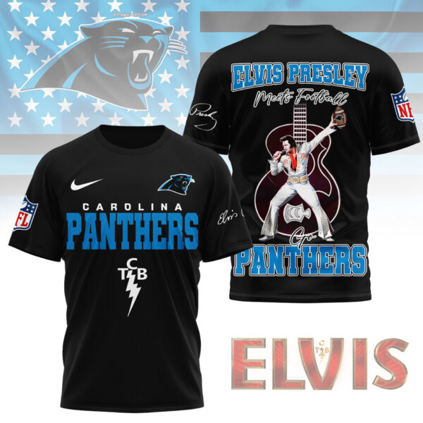 LIMITED EDITION - NEW CUSTOMIZED NFL23 CLP CAROLINA PANTHERS X ELVIS PRESLEY FAN 3D SHIRT