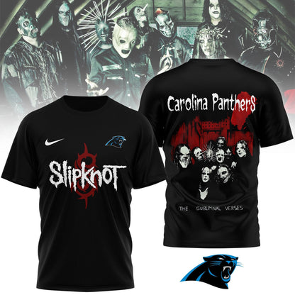 LIMITED EDITION - NEW CUSTOMIZED NFL23 CLP CAROLINA PANTHERS SLIPKNOT 3D SHIRT