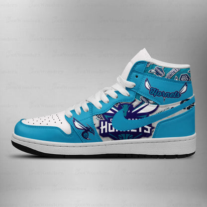 LIMITED EDITION - NEW CUSTOMIZED NBA27 CL HORNETS AIR JORDAN SNEAKERS