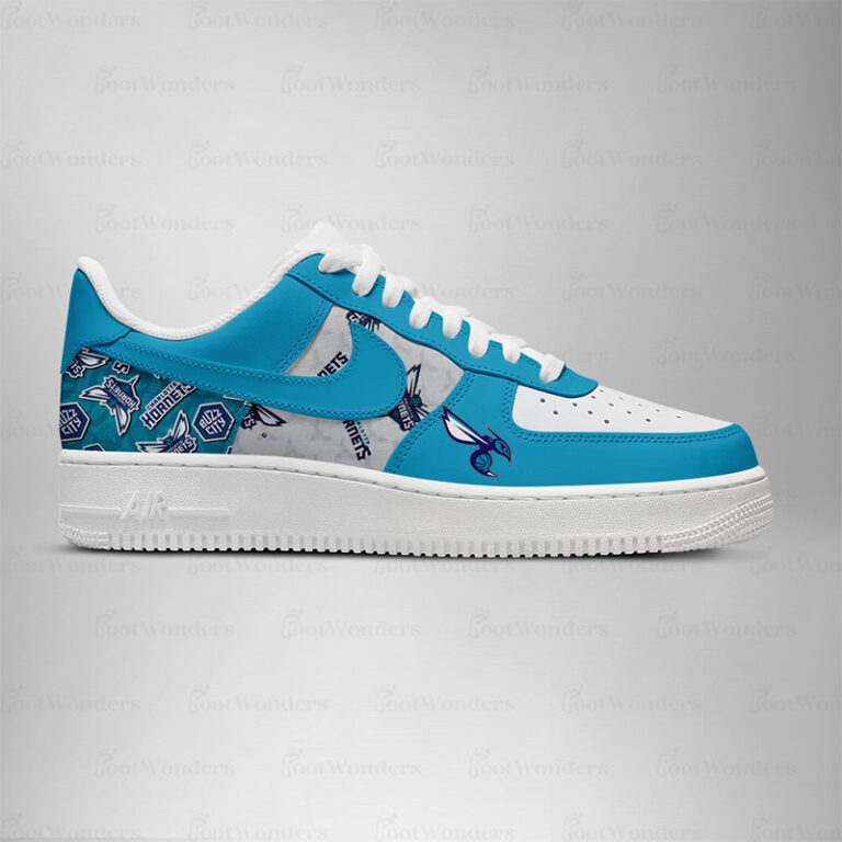LIMITED EDITION - NEW CUSTOMIZED NBA27 CL HORNETS AF1 SHOES