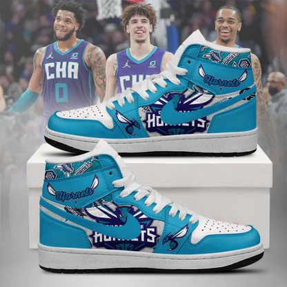 LIMITED EDITION - NEW CUSTOMIZED NBA27 CL HORNETS AIR JORDAN SNEAKERS