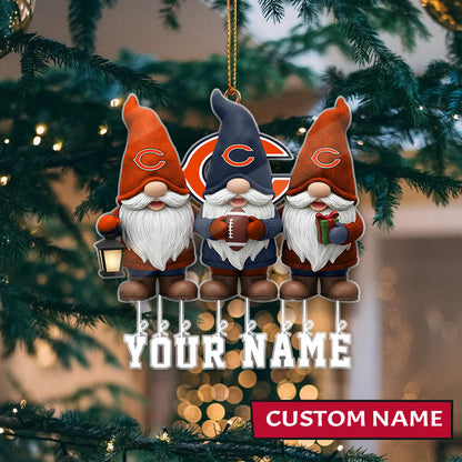 LIMITED EDITION - NEW CUSTOMIZED NFL26 CCB CHICAGO BEARS ORNAMENT