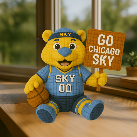 LIMITED EDITION - WNBA 10 CCS CHICAGO SKY HANDMADE CROCHET