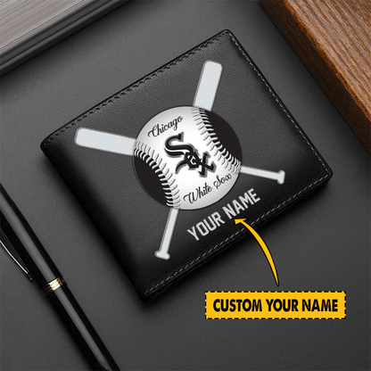 LIMITED EDITION - NEW CUSTOMIZED MLB26 CW SOX LEATHER WALLET