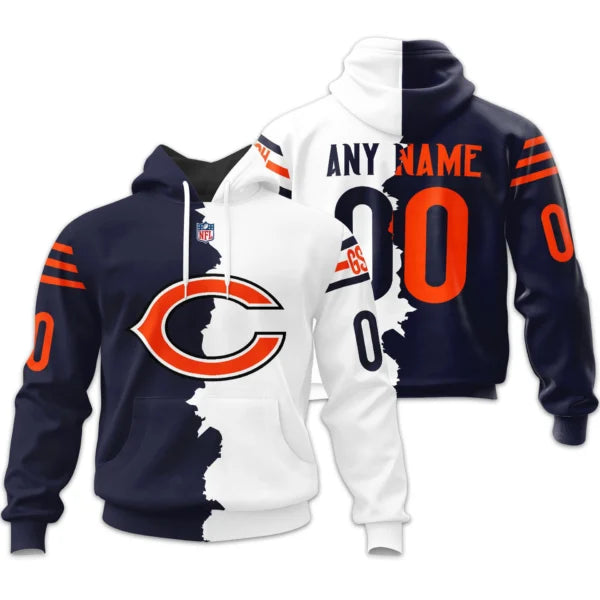 LIMITED EDITION - NEW CUSTOMIZED NFL26 CCB CHICAGO BEARS HOME MIX AWAY T-SHIRT, POLO, HOODIE & JACKETS