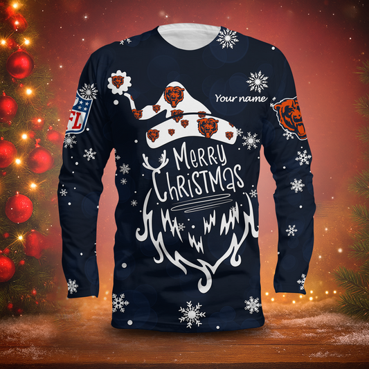 LIMITED EDITION - NEW CUSTOMIZED NFL26 CCB CHICAGO BEARS LONG SLEEVED T-SHIRT