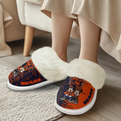 LIMITED EDITION - NEW CUSTOMIZED NFL26 CCB CHICAGO BEARS COTTON SLIPPERS