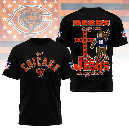 LIMITED EDITION - NEW CUSTOMIZED NFL26 CCB CHICAGO BEARS T-SHIRT | MULTIPLE COLORS AVAILABLE