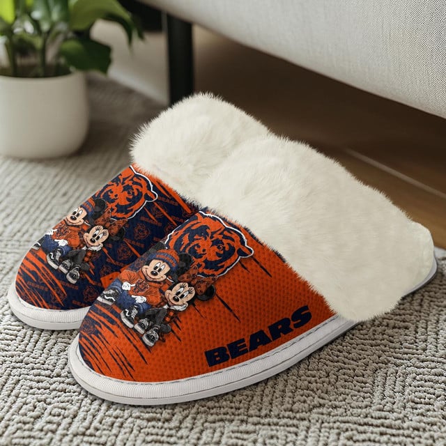 LIMITED EDITION - NEW CUSTOMIZED NFL26 CCB CHICAGO BEARS COTTON SLIPPERS