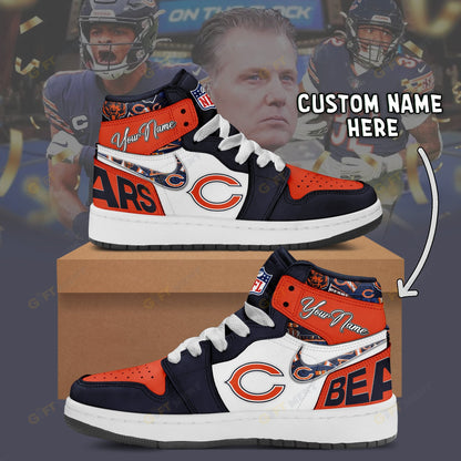 LIMITED EDITION - NEW CUSTOMIZED NFL26 CCB CHICAGO BEARS AIR JORDAN 1