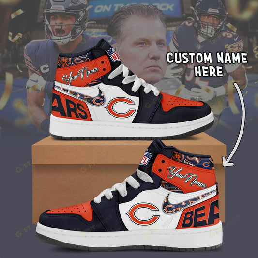 LIMITED EDITION - NEW CUSTOMIZED NFL26 CCB CHICAGO BEARS AIR JORDAN 1