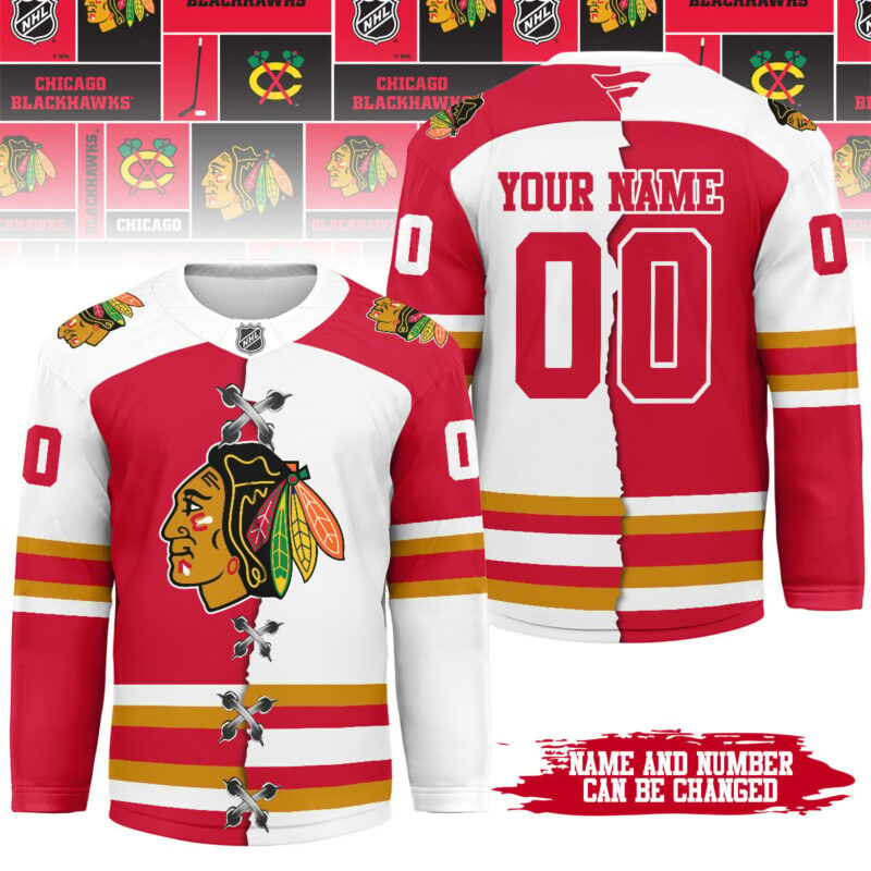 LIMITED EDITION - NEW CUSTOMIZED NHL08 CC BLACKHAWKS UNISEX HOCKEY JERSEY