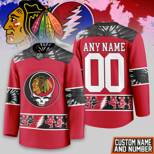LIMITED EDITION - NEW CUSTOMIZED NHL08 CC BLACKHAWKS UNISEX HOCKEY JERSEY